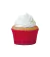 FORMA MAGO PARA CUPCAKE VERMELHO COM 45 UNIDADES