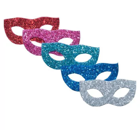 APIQUE E.V.A GRINFEST MICRO MÁSCARAS DE CARNAVAL COM 5 UNIDADES