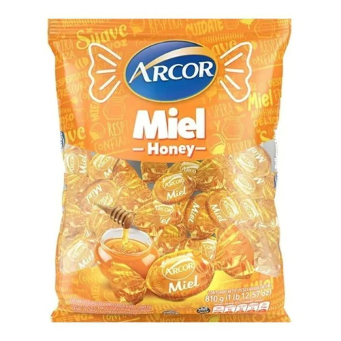 BALA ARCOR HONEY MEL RECHEADA 600GR