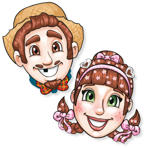 KIT KAIXOTE PAINEL FESTA JUNINA ROSTO CAIPIRA COM 2 UNIDADES