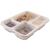 BANDEJA GALVANOTEK C/ 4 DIVISORIAS G-324 FEEZZER/MICROONDAS 1225ML COM 1 UNIDADE