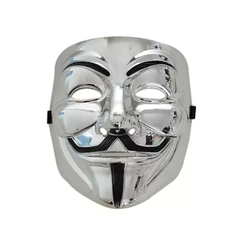MASCARA V METALIZADA PRATA