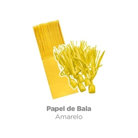 PAPEL BALA PLAC AMARELO COM 48 UNIDADES