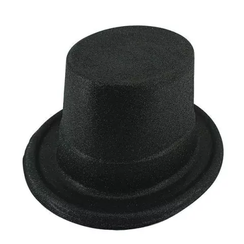 CARTOLA ALTA PURPURINADO PRETO