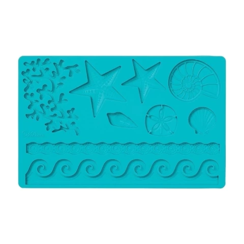 MOLDE SILICONE VIDA MARINHA 12,5 X 20 CM
