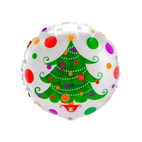 BALAO METALIZADO BOLA ARVORE NATAL