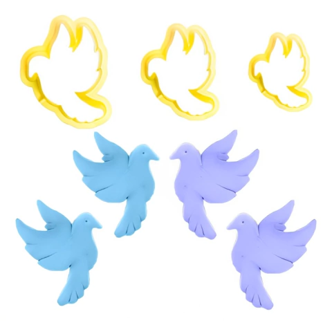 CORTADOR BLUESTAR POMBA DA PAZ COM 3 PEÇAS