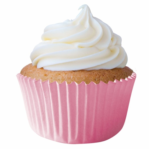 FORMA MAGO PARA CUPCAKE ROSA BEBÊ COM 45 UNIDADES