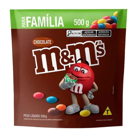 M&M'S CHOCOLATE AO LEITE 500GR