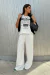 Calça lia risca de giz off white - comprar online