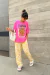 T-shirt oversized banana tropical - comprar online