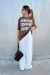 Calça lia risca de giz off white na internet