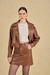 Saia amber croco marrom - comprar online