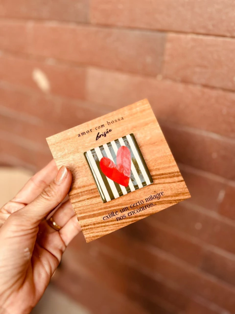 Azulejo 5X5 com Placa de Madeira 10x10 cm - comprar online