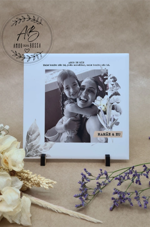 Azulejo 15x15 Fosco com Gravura e Foto