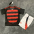 Kit Infantil Flamengo I 25/26 - Adidas - Vermelho e preto - Pereira Imports - Camisas de time/Artigos Esportivos