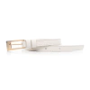 CINTO FINO FEMININO EM COURO LEGÍTIMO OFF WHITE