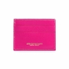 PORTA CARTÃO EM COURO LEGÍTIMO PINK LISO