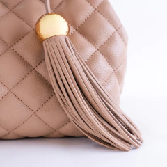 BOLSA COURO LEGÍTIMO SHOPPING COM CORRENTE NUDE - loja online