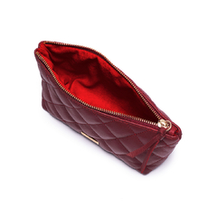NECESSAIRE EM COURO LEGÍTIMO MATELASSÊ CHERRY - comprar online