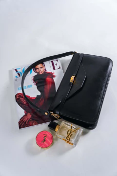 Imagem do BOLSAS EM COURO LEGÍTIMO CLUTCH PRETA LISA