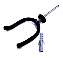 CHROMOS Gancho de pared con tornillo y tarugo en blister PARA GUITARRA O BAJO