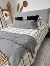 Acolchado Cuadros Black & Natural Gray - comprar online
