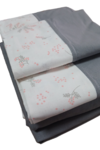 Juego de cama Gray Romantic