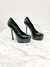 Scarpin Yves Saint Laurent Preto Verniz 35/36Br