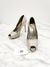 Imagem do Peep Toe Salvatore Ferragamo Metalizado 35Br