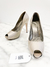Peep Toe Salvatore Ferragamo Metalizado 35Br