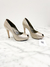 Peep Toe Salvatore Ferragamo Metalizado 35Br