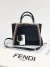 Bolsa Fendi Petit 2 Jours Preta e Rosa