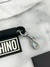Chaveiro Moschino Logo Long Key Chain Leather Preto - comprar online