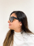 Óculos Céline Shadow Animal Print e Marrom - Brechó Closet de Luxo