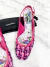 Slingback Dolce&Gabbana Patent Leather Tweed Rosa 37/38BR
