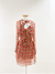 Vestido Dior Silk Pied de Poule Orange Pink Tam.P