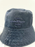 Bucket Hat Salvatore Ferragamo 1927 Firenze Reversible Logo Navy Blue - loja online