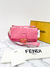 Bolsa Fendi Baguette FF Embossed Large Light Pink - loja online