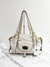 Bolsa Michael Kors Logo Leather Off White - loja online