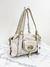 Bolsa Michael Kors Logo Leather Off White