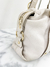 Bolsa Michael Kors Logo Leather Off White - loja online