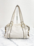 Bolsa Michael Kors Logo Leather Off White - loja online