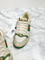 Tênis Gucci Screener GG Web Distressed Ivory 33Br
