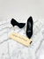 Scarpin Louis Vuitton Suede Metallic Heels Logo Preto 36Br - Brechó Closet de Luxo