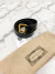 Cinto Gucci Belt Leather Logo Preto Tam.90 - Brechó Closet de Luxo