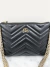Bolsa Gucci GG Marmont Quilted Pochette With Chain Preta - loja online