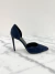 Scarpin Saint Laurent Anja Suede D'Orsay Azul 37/38Br - Brechó Closet de Luxo