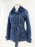 Casaco Burberry Shearling Lamb Leather Azul Marinho Tam.M