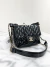 Bolsa Chanel Mini Kiss Lock Double Bag Preta - comprar online